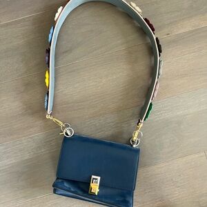Fendi blue leather bag